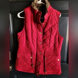 Fenn Wright Manson Quilted Red Vest